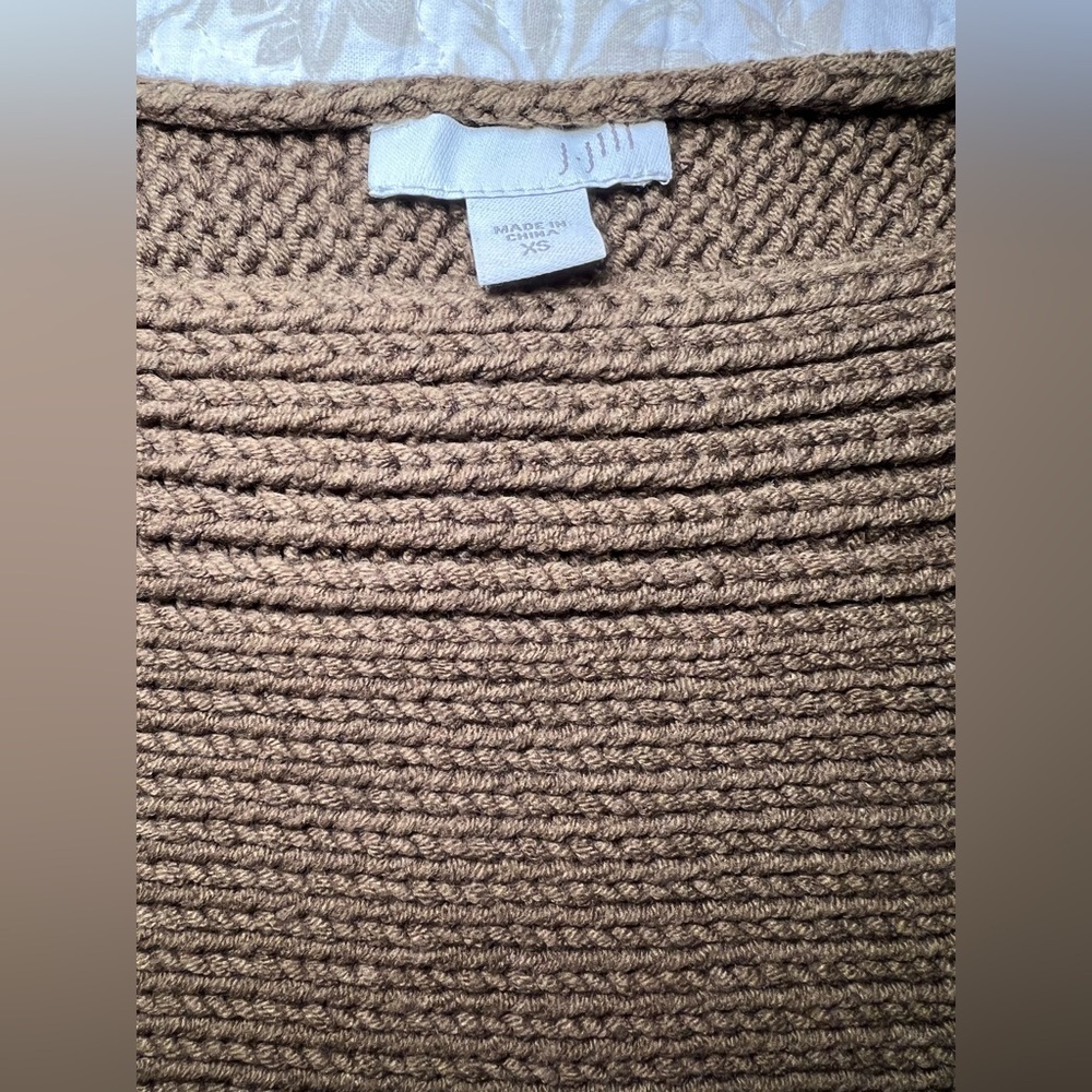 J Jill Cotton Blend Boatneck 3/4 Sleeve Sweater Jumper, size XS Classiccore - Picture 2 of 11